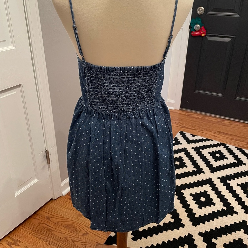 Polk-a-dot denim style sundress - Picture 3 of 8